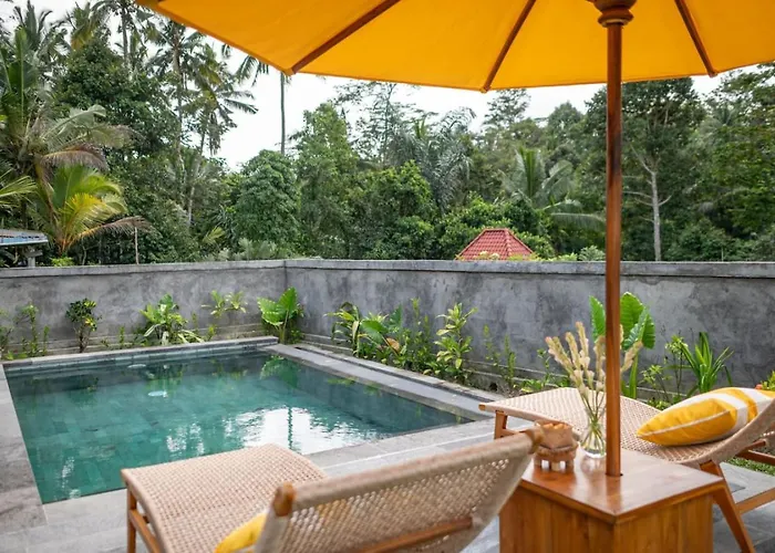 別荘 Whispering Palms Peaceful 1br Pool In Gianyar