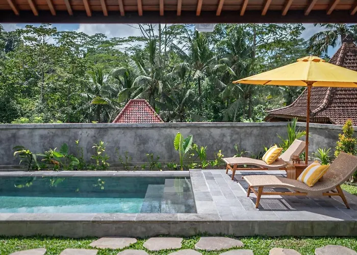 別荘 Whispering Palms Peaceful 1br Pool In Gianyar *